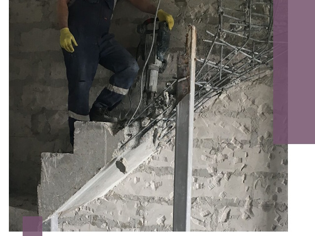Демонтаж металлических и бетонных лестниц в Иванове
