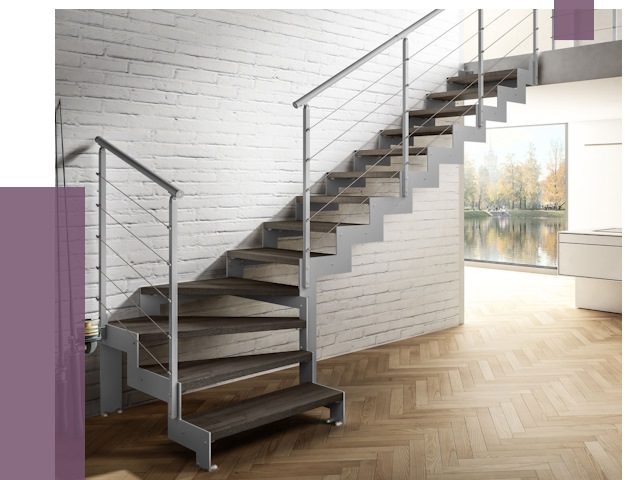 Г-образные лестницы под ключ в Иванове от 37454 руб. | ПРОЛЁТ-Внв