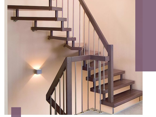 Изготовление лестниц на больцах в Иванове под ключ