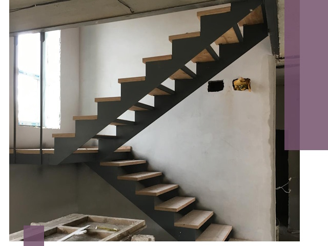 Изготовление лестниц на металлокаркасе в Иванове от производителя