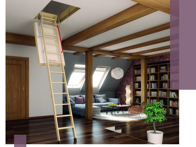 Чердачные лестницы под ключ в Иванове: изготовление и монтаж