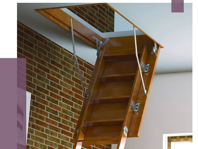 Установка чердачной лестницы в Иванове от 7904 руб. | ПРОЛЁТ-Внв