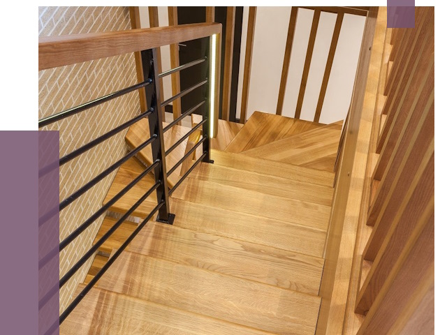 Лестницы из ясеня в Иванове под ключ от 10125 руб. 