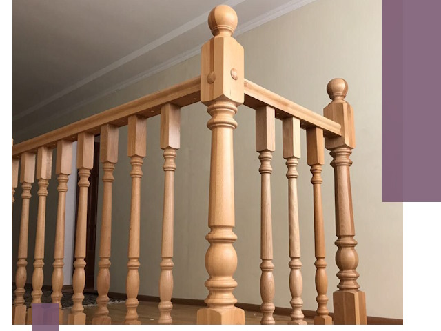 Деревянные перила на заказ в Иванове: монтаж и изготовление