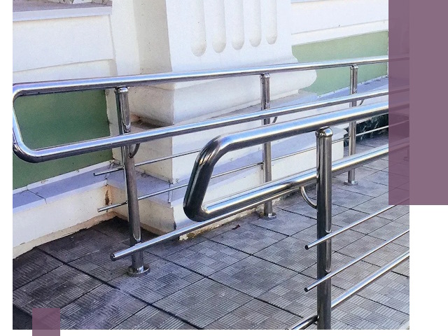 Ограждения пандусов из металла и нержавейки в Иванове