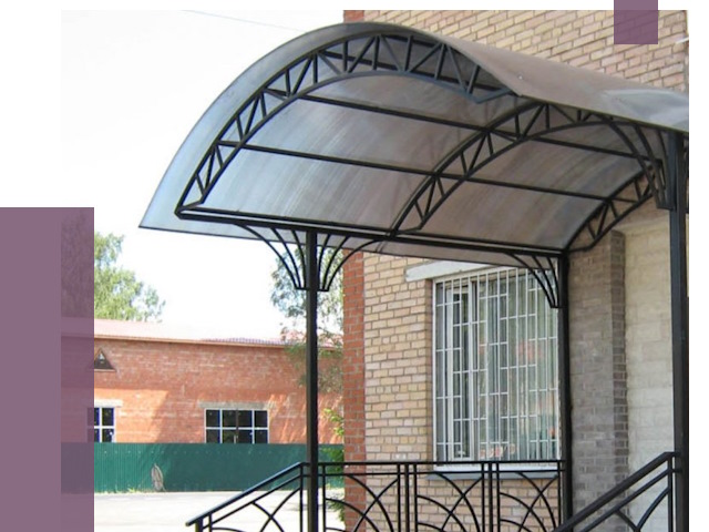 Металлические навесы и козырьки в Иванове от 12915 руб.