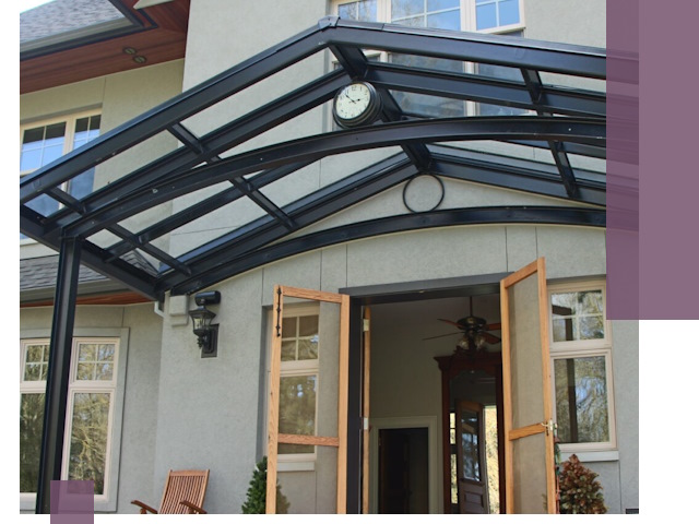 Изготовление и монтаж навесов и козырьков в Иванове