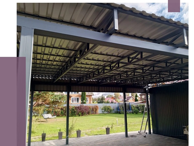 Монтаж навесов в Иванове от 7439 руб. — установка навеса | ПРОЛЁТ-Внв