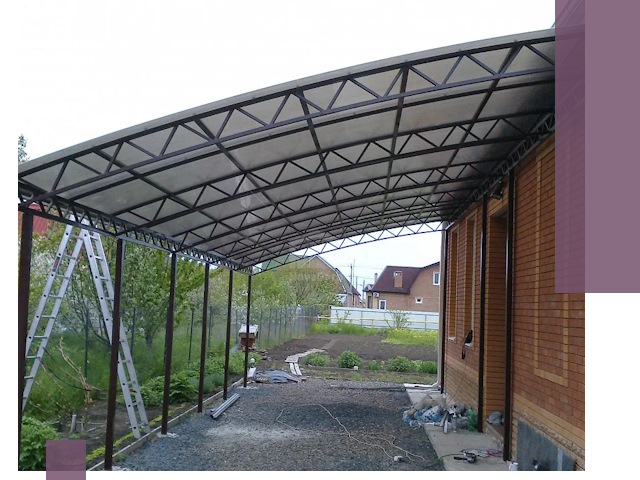 Профессиональный монтаж навесов под ключ в Иванове