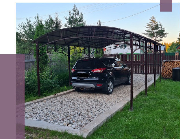 Навесы для автомобиля в Иванове от 13277 руб.  | ПРОЛЁТ-Внв