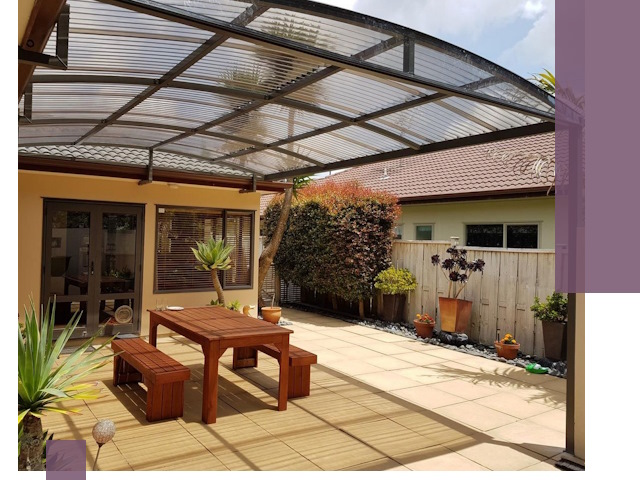 Навесы во двор под ключ в Иванове — изготовление и монтаж