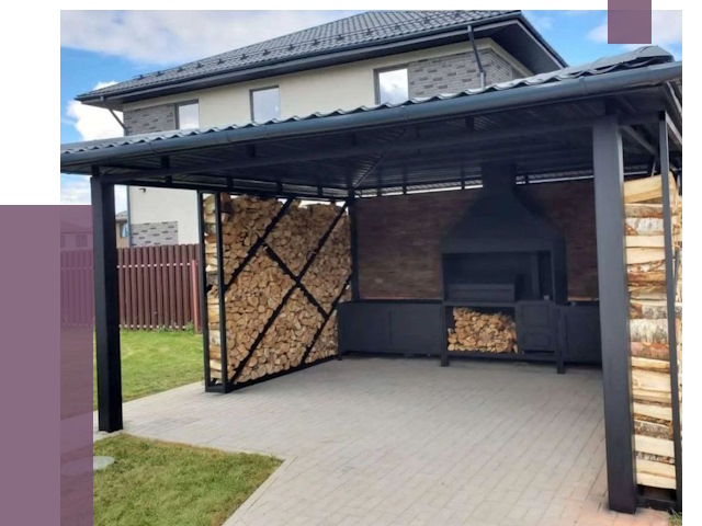 Навесы для барбекю в Иванове от 12863 руб. под ключ | ПРОЛЁТ-Внв