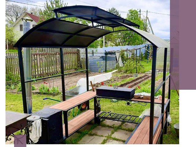 Навесы для барбекю в Иванове: изготовление, монтаж и демонтаж