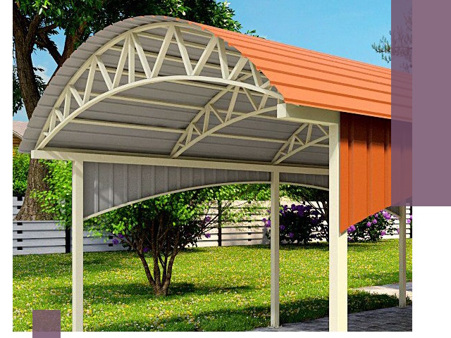 Навесы из профнастила под ключ в Иванове — установка и монтаж