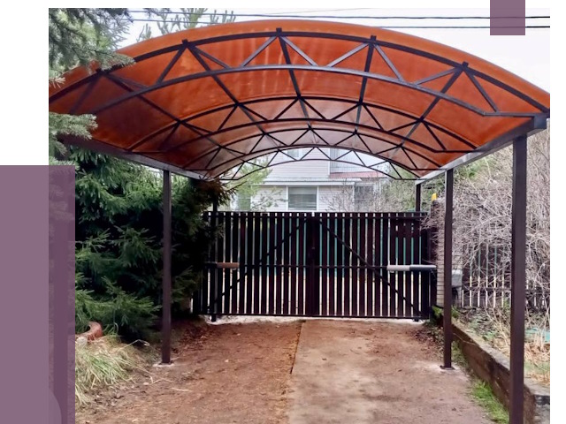 Арочные навесы в Иванове от 12863 руб. — изготовление и монтаж | ПРОЛЁТ-Внв