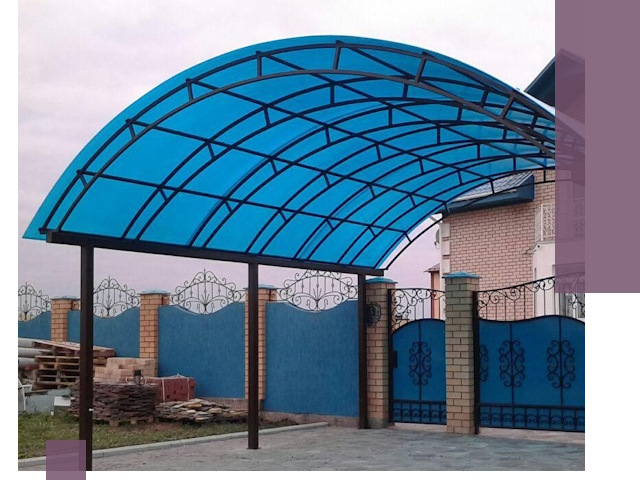 Арочные навесы под ключ в Иванове — изготовление и монтаж
