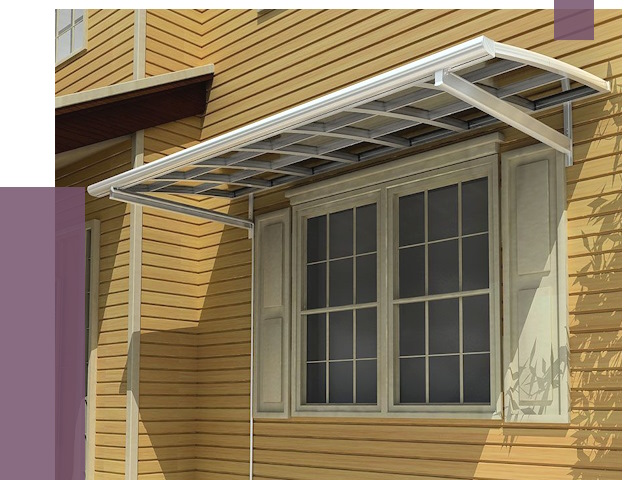 Козырьки над окнами в Иванове от 7697 руб. — монтаж, покупки | ПРОЛЁТ-Внв