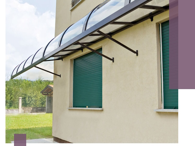 Козырьки над окнами в Иванове — изготовление и монтаж по выгоде