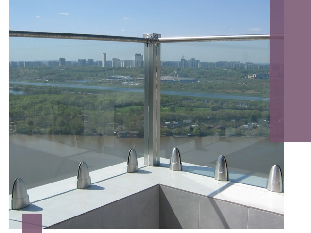 Стеклянные парапеты премиум класса в Иванове для домов и бизнесов