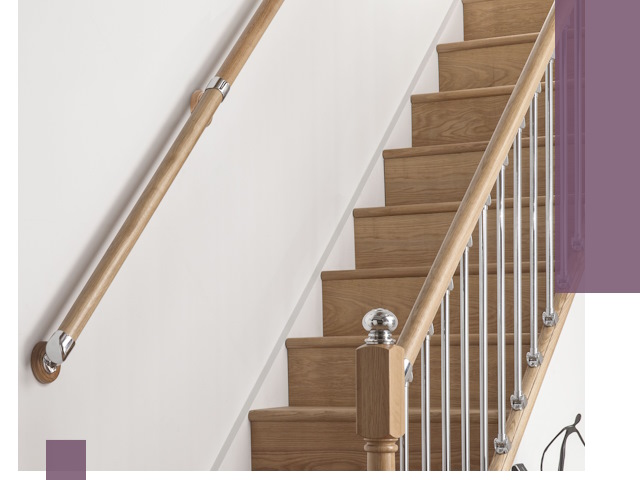 Пристенные поручни из стали и нержавейки под монтаж в Иванове